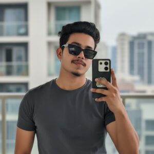 gemini photo edit prompt Sunglasses + Street Reflection