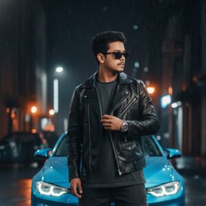 Gemini Photo edit prompt Rainy Night Luxury