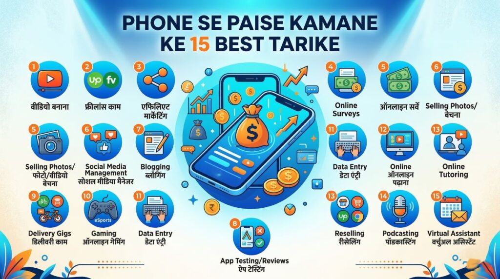 Phone Se Paise Kamane Ke 15 Best Tarike