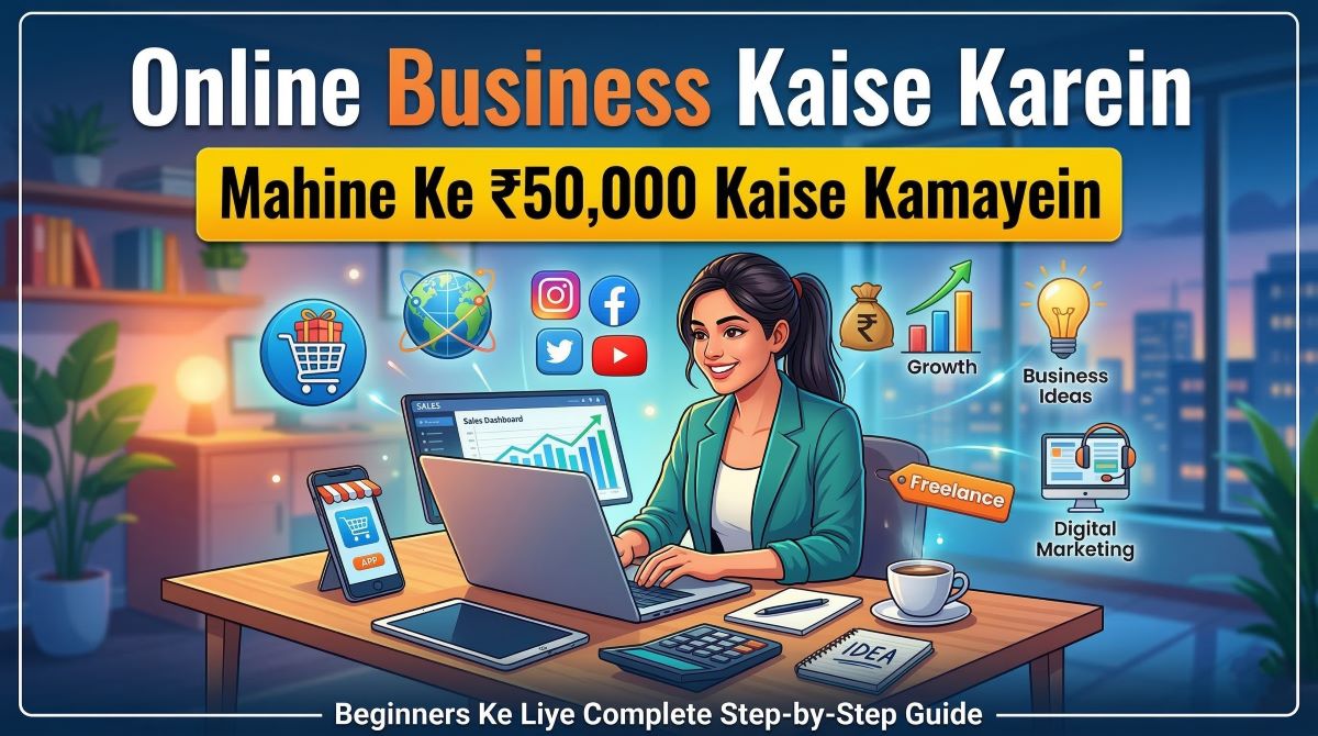 Online Business Kaise Kare aur Mahine Ke ₹50,000 Kaise Kamaye?